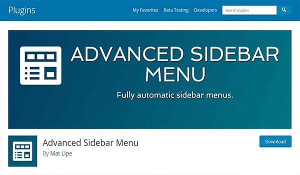Tự tạo Menu theo sở thích của mình với Advanced Sidebar Menu Pro