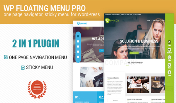 Tạo Menu miễn phí với WP Floating Menu
