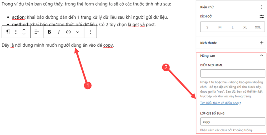 Cách tạo nút Copy nội dung nhanh trong WordPress Copy nội dung, Copy nội dung WordPress, sharecode copy nội dung nhanh, copy nhanh nội dung trong wordpress, copy nội dung nhanh